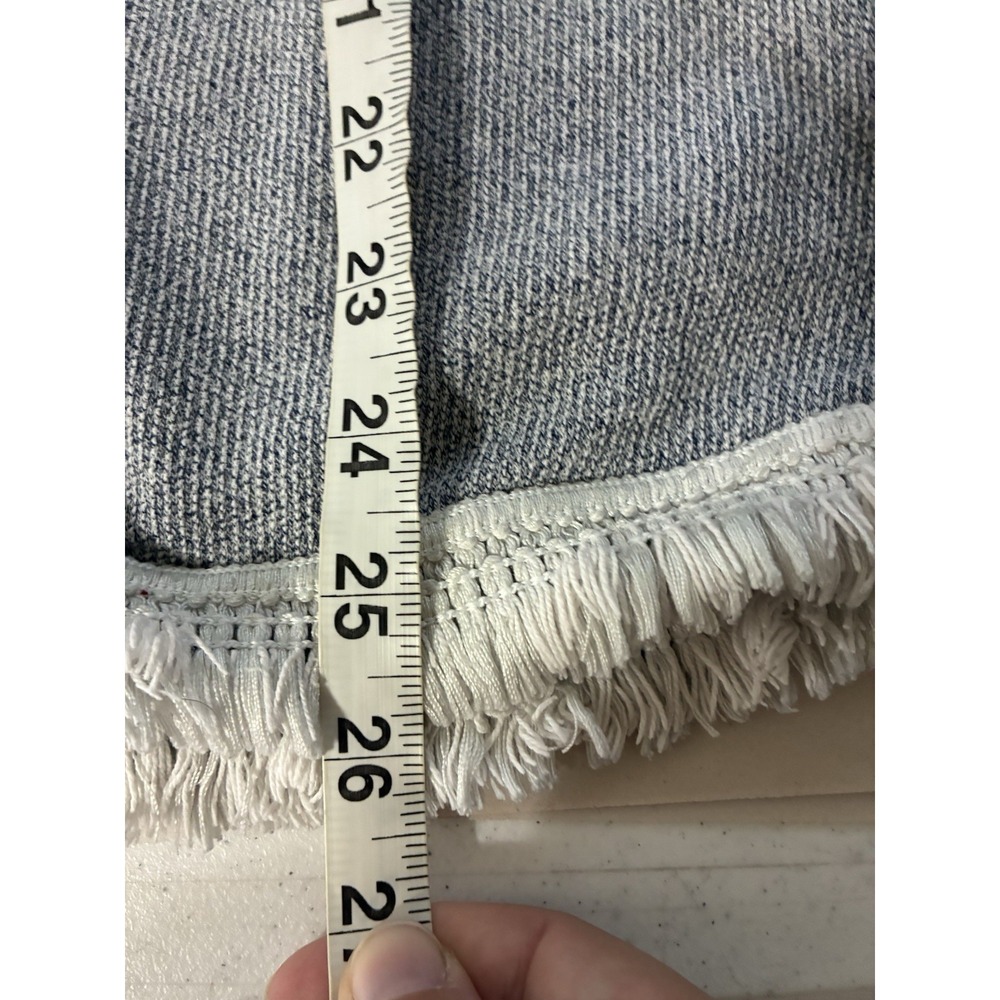 J. Jill Fringe Edge Gray Sweater Pullover Cotton Blend Sz XL Closet, Staple - Picture 7 of 8